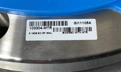 KERKAU RAISED FACE FLANGE A/SA182 F304/304L 6 150 STAINLESS 1D-55