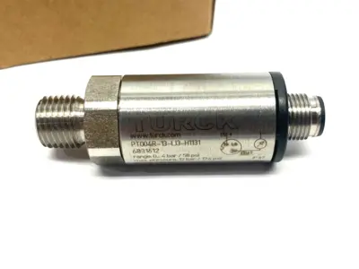 New | in-Stock Turck Pressure Transmitter M12 3-Pin Stainless Steel Pressure Transmitters Michigan US | Maverick Industrial Sales #1390610
