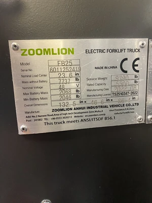 NEW 2022 ZOOMLION FB25
