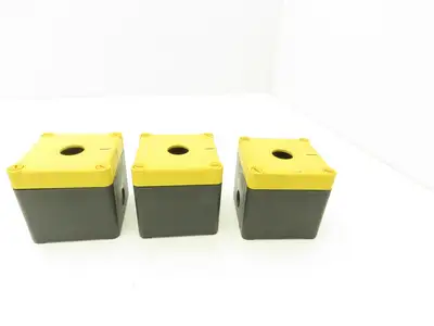 Schmersal MBK 311 GB Single Hole Pushbutton Box Lot of 3
