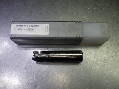 Iscar 3/4" 3 Flute Coolant Thru Endmill H690 EWN D0.75-3-W0.75R04 (LOC2155A)