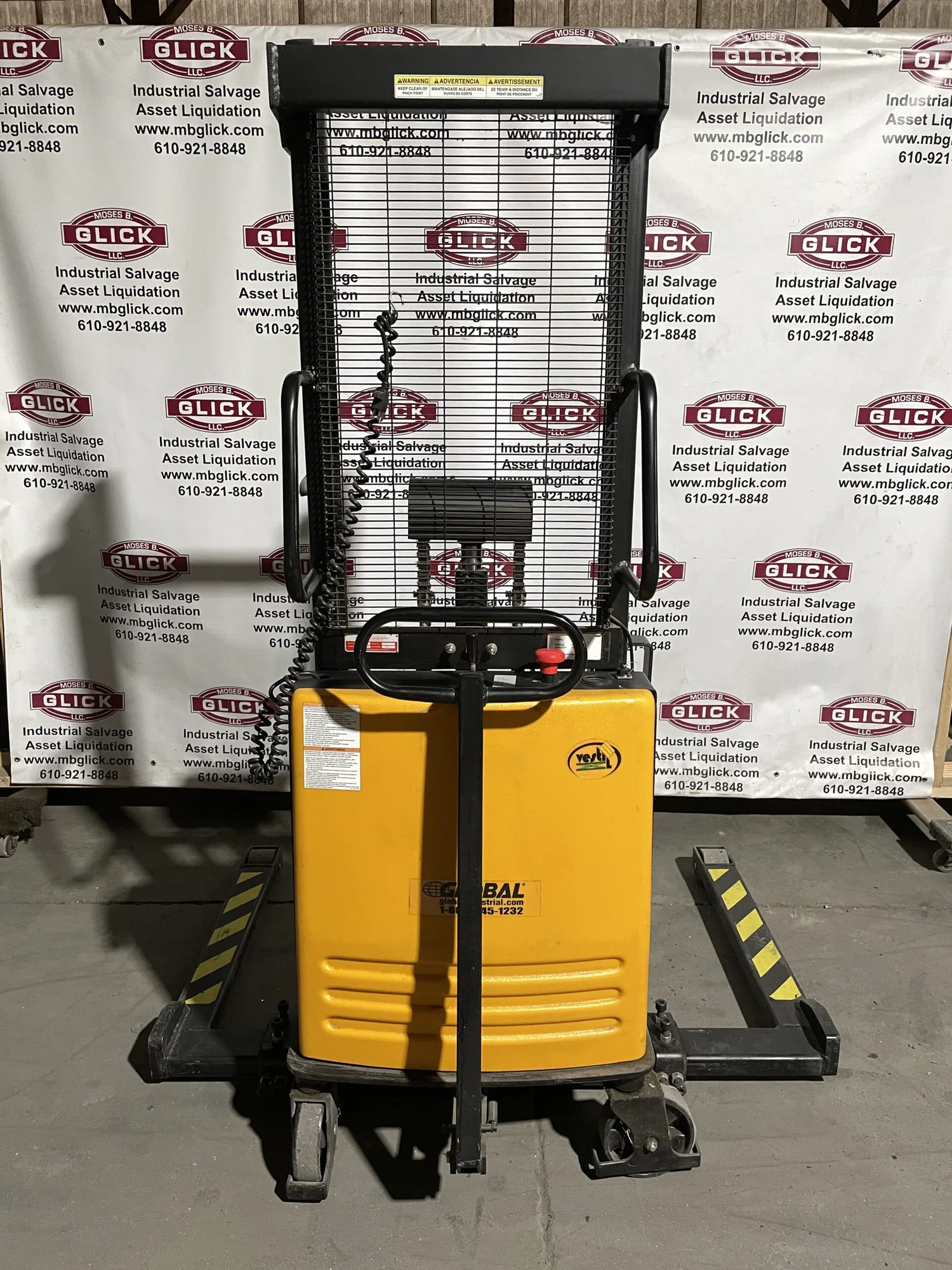 Vestil SL-63-AA Electric Pallet Stacker/Walkie Forklift 2000lbs 12V