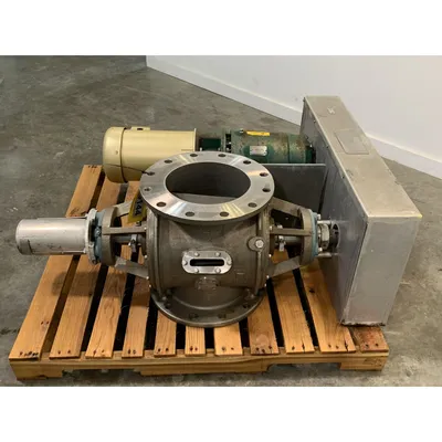 Used 10" Stainless Steel Flo-Tronics Rotary Airlock Feeder Valve