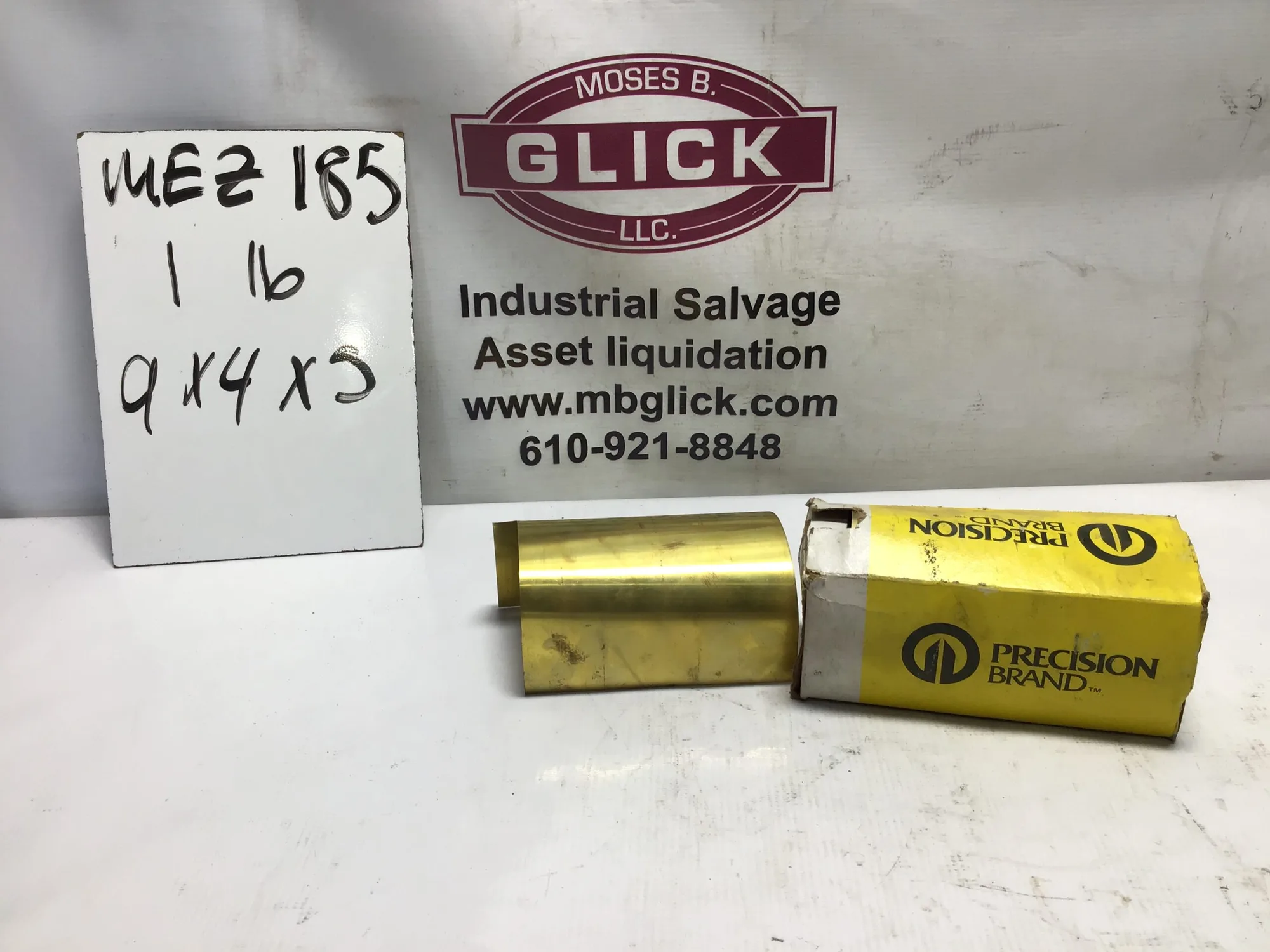 Precision Brand Brass shim 6″W by 100″L .007 gage