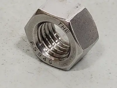 5/8" Stainless Steel Hex Nut THE F594G (Box of 83)