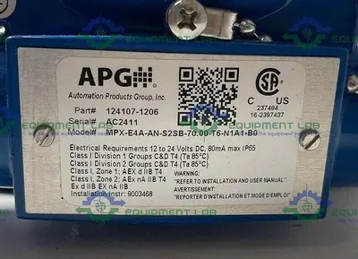 NEW APG MPX/E LEVEL AND TEMPERATURE TRANSMITTER 45PSI