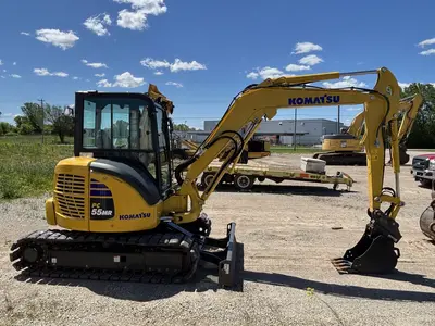 Used 2024 KOMATSU PC55MR-5 Crawler Excavators - Mini Wisconsin US | Proxy Equipment #1388869