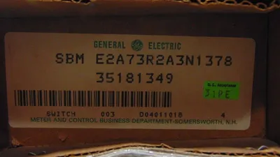 General Electric E2A73R2A3N1 SBM Rotary Switch New NIB