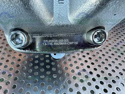 USED ITT PURE FLO 1.5-316L-RA20MAX-CWP150 DIAPHRAGM VALVE W/ 1 1/2" SANITARY FITTING