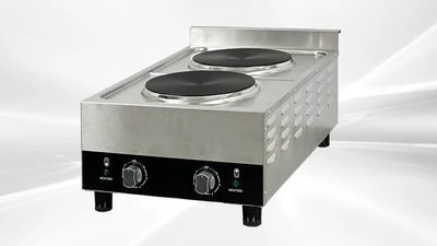 171-0432 18" 2-Burner Electric Hot Plate