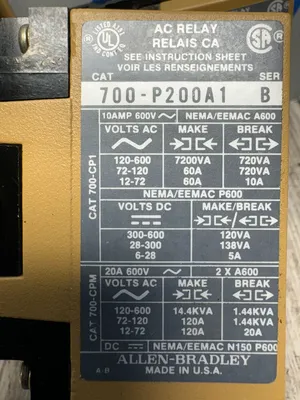 ALLEN BRADLEY 700-P200A1 Electrical/PLC/Automation | ESS Industrial Equipment Sales (6)