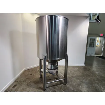 Used Stainless Steel Sanitary Dry Storage Bin Hopper - 32 Cu/Ft
