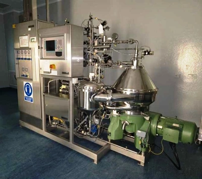 Westfalia CSC 20-06-476 hydro-hermetic clarifier skid.