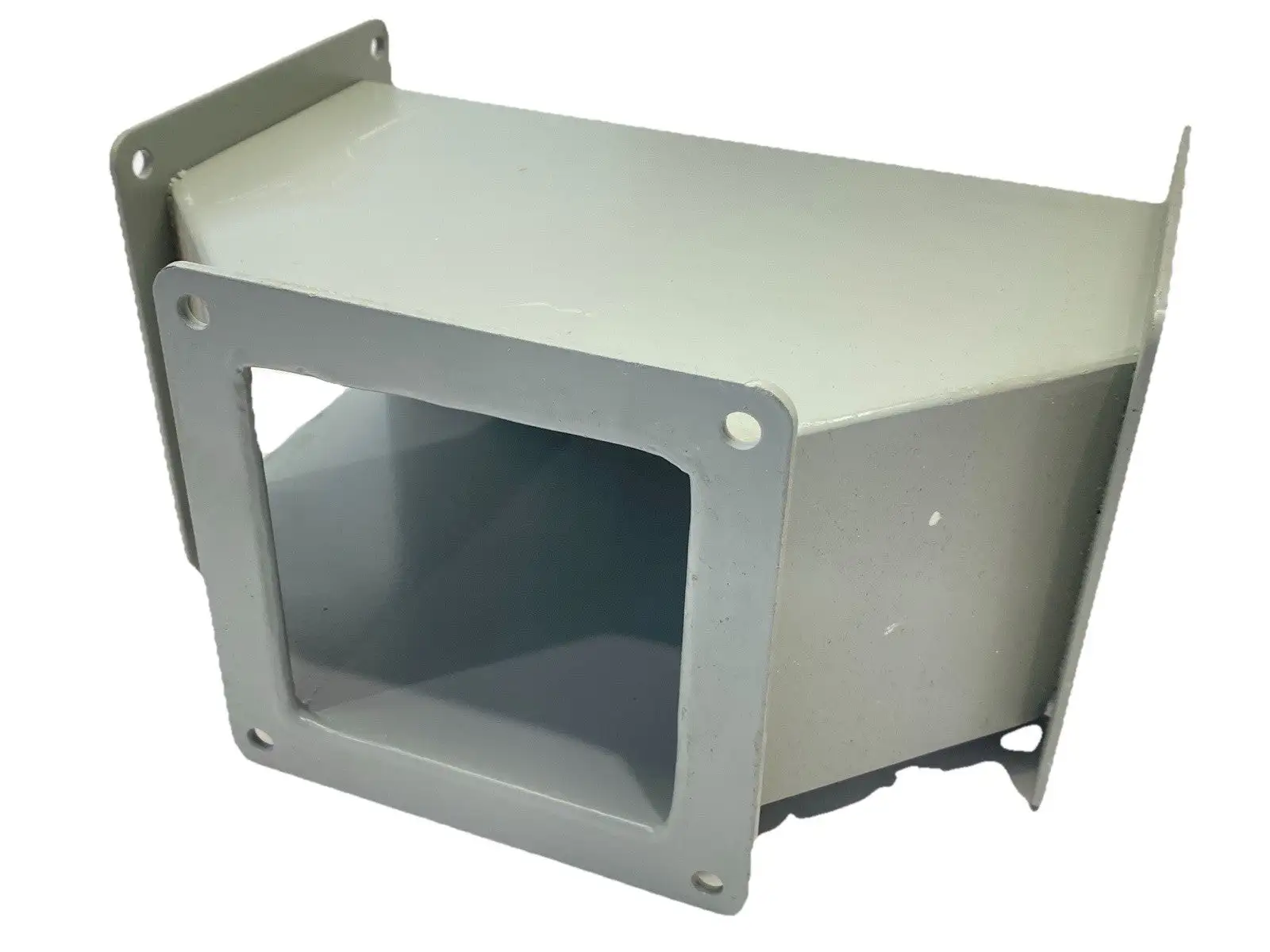 USED HOFFMAN WIREWAY TEE FEED-THROUGH 4" X 4" GRAY STEEL