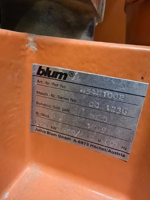 Blum 1989 Hinge Drill