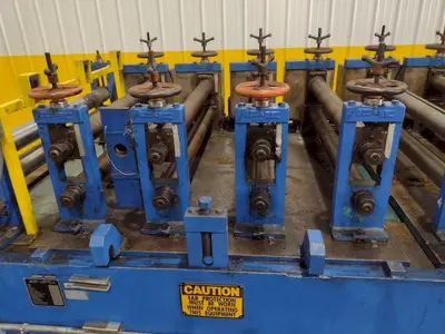 17 STAND X 4" X 48" B&K MODEL #2B-35 RAFTED ROLLFORMER: STOCK #18127