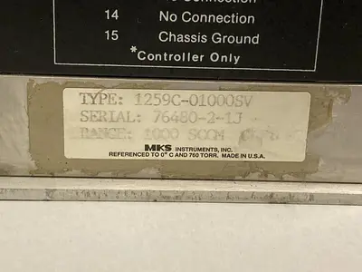 Used MKS 1259C-01000SV Industrial Controls Ohio US | Surplus Asset Holdings #1242326