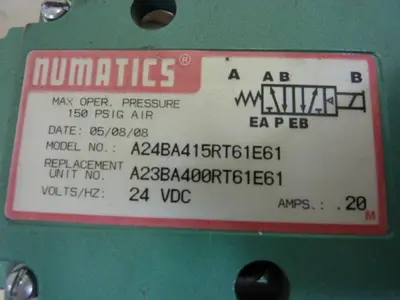 USED NUMATICS A24BA415RT61E61