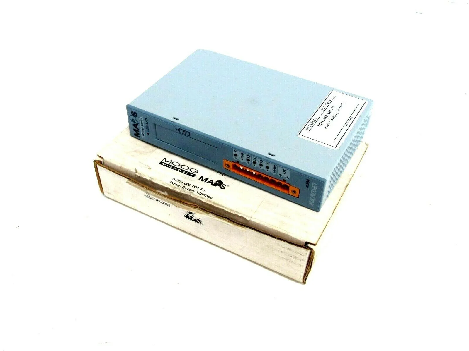 NEW MOOG MICROSET M504.002.001.R1 POWER SUPPLY INTERFACE MARS M504002001R1