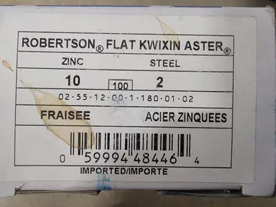 #10 x 2" Flat Head Screw (Box of 100)