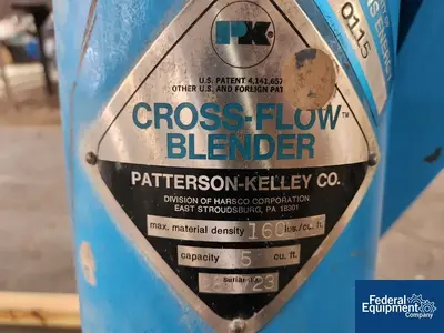 USED Patterson-Kelley 5 Cu Ft Patterson-Kelley Cross-Flow Blender, S/S