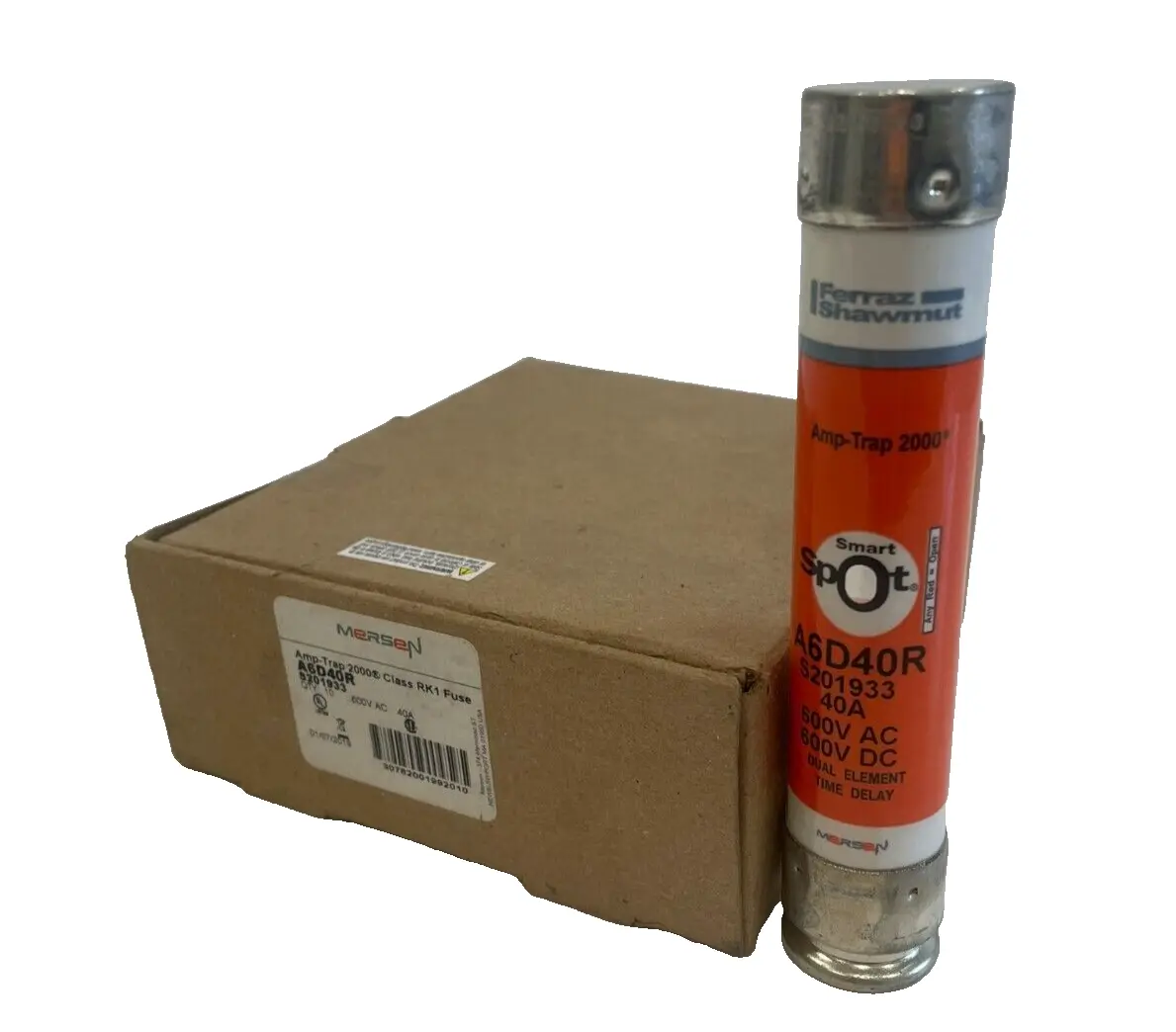 NEW MERSEN A6D40R CLASS RK1 FUSES 40AMP 600V LOT OF 10