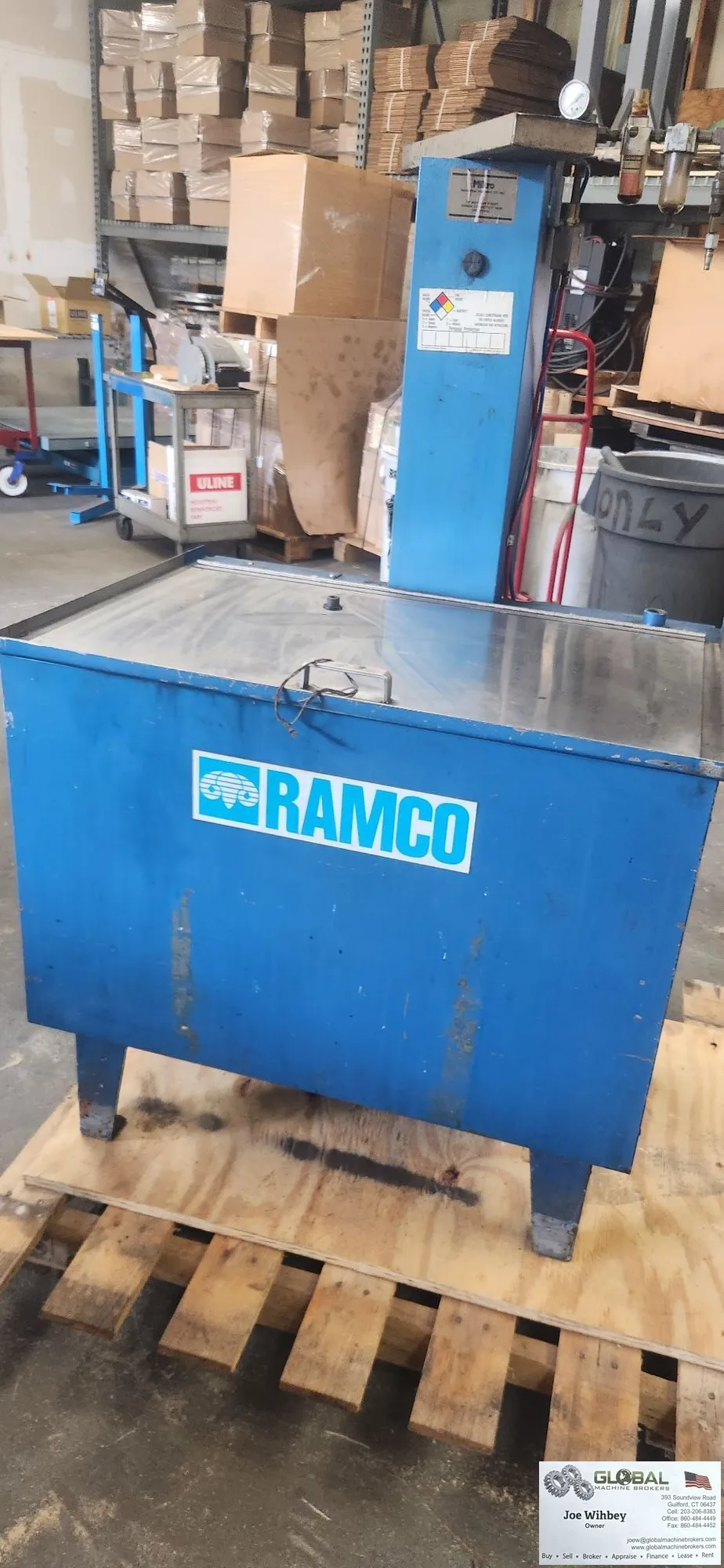 Ramco Equipment MK30C Agitation Parts Washer 28" X 17" Intrnl. 130lb cap.