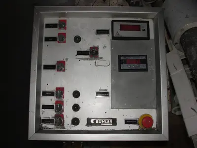 SPC6338  Mixer and Blender 400 gallon capacity Buhler vacuum mixer scrape and dispersion agitator, FV and 3 psi @ 250°F internal, 50 psi @ 250°F jacket
