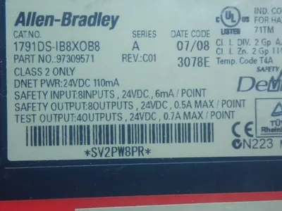 Used ALLEN BRADLEY 1791DSIB8XOB8 Input / Output Modules | HGR 24 #747727