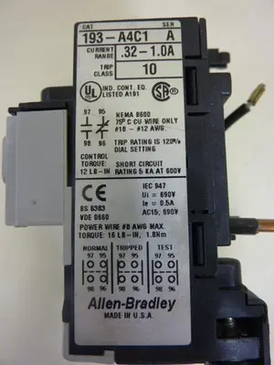 USED ALLEN BRADLEY 193-A4C1 SER A