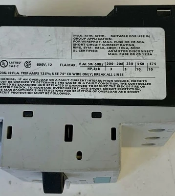 USED Siemens 3RV1011-1KA15
