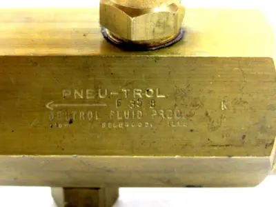 NEW PNEU-TROL F-35-B BRASS CONTROL VALVE F35B
