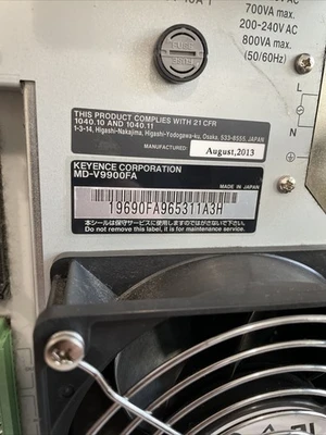 USED KEYENCE MD-V9900FA