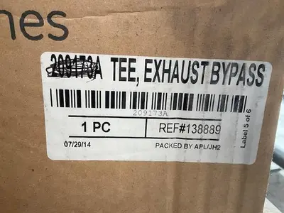 Waukesha Bypass Exhaust Tee PN 209173A