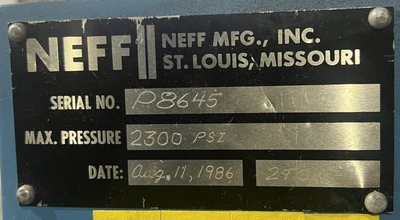 USED NEFF NEFF  PRESS