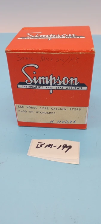 New | in-Stock Simpson 17295 Meters - Misc Arizona US | ASSET CONVERSION SPECIALISTS, INC. #1293417