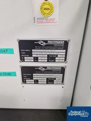 USED Hermann Ultrasonics Hermann Ultraschall (Ultrasonics) Ultrasonic Welding System, Type VE 20 Slim Line Dialog 2400