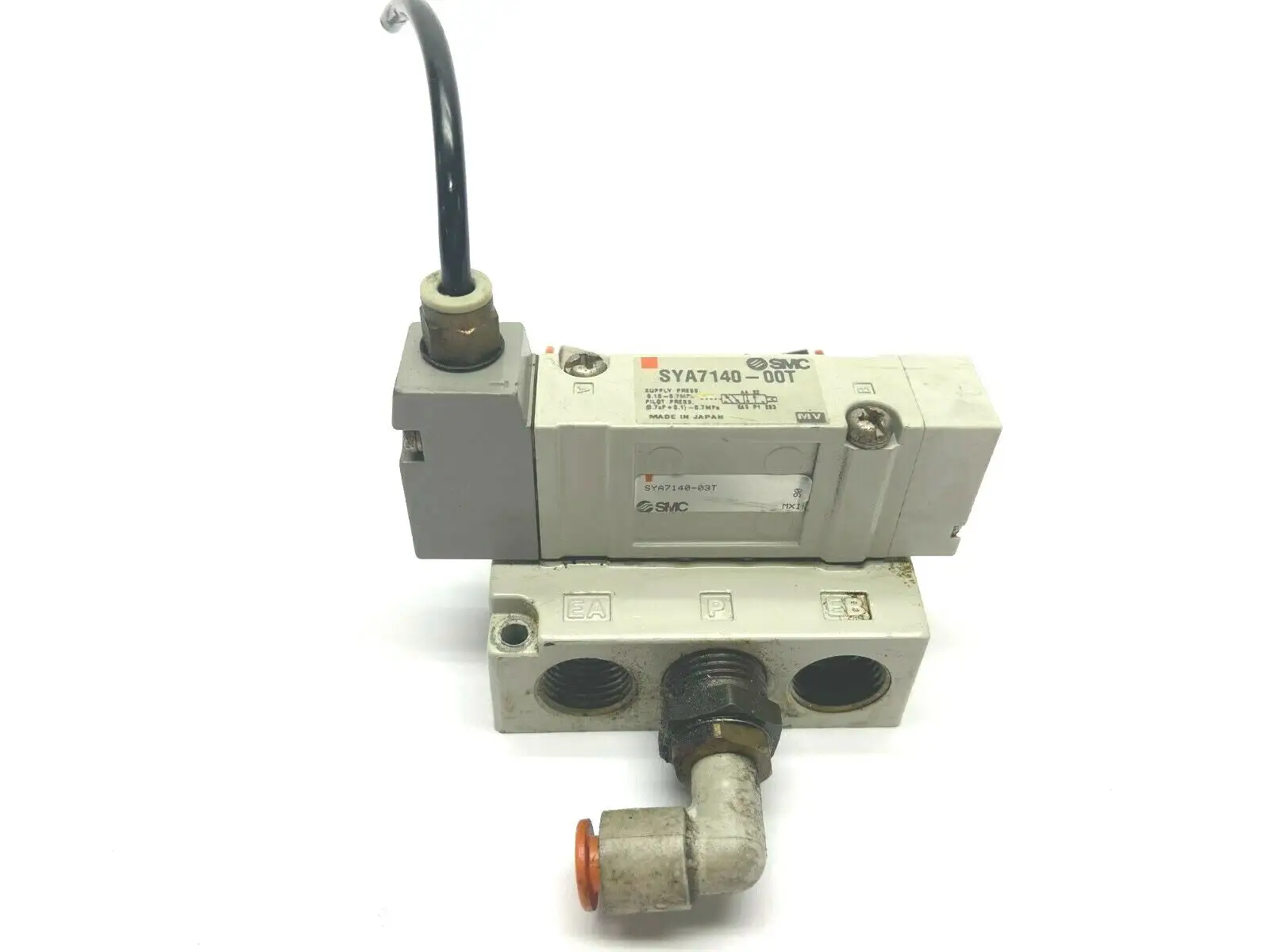 SYA7140-00T | SMC  Air Pilot Valve with Base - Used