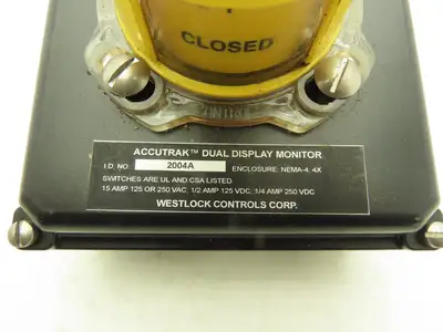 Westlock Controls 2004A Accutrak Dual Display Monitor Valve Position Switchbox