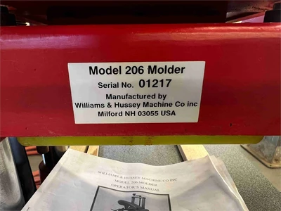 Used WILLIAMS & HUSSEY 206 Woodworking Moulders California US | MachineryMax #1419737