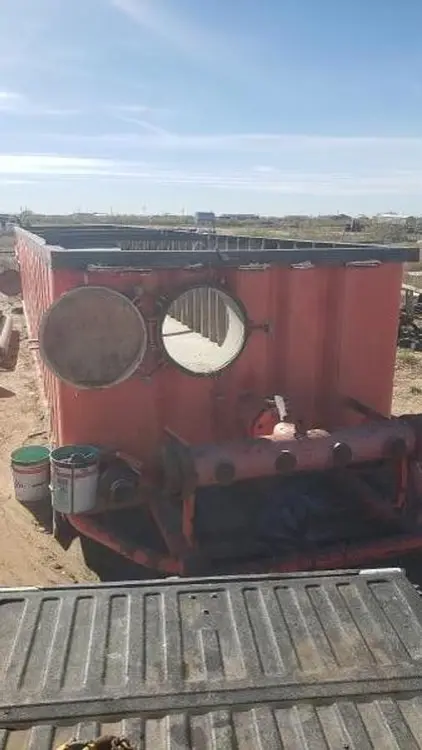 Used DRAGON 200BBL OPEN TOP TANK WITH GAS BUSTERS Carbon Steel Tanks US | Bx Tank Supply #1094659