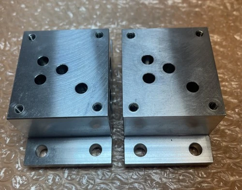 (2) NEW- Air Subplate Manifolds 1/4” Connections Aluminum || Fast Shipped 🇺🇸