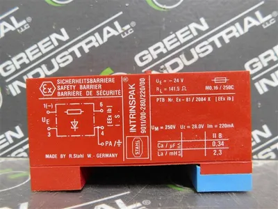 Stahl 9011/00-280/220/00 Intrinspak Safety Barrier 24VDC 137 Ohm Used