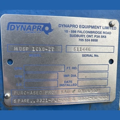 USED DYNAPRO HDSP 10X8-27
