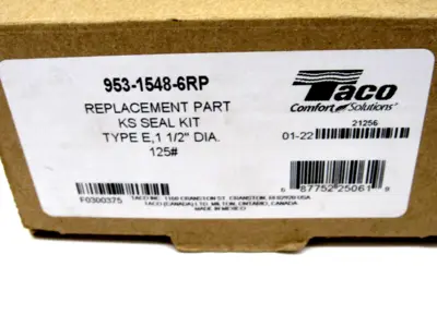 NEW TACO 953-1548-6RP KS SEAL KIT TYPE E 1 1/2"DIA 95315486RP