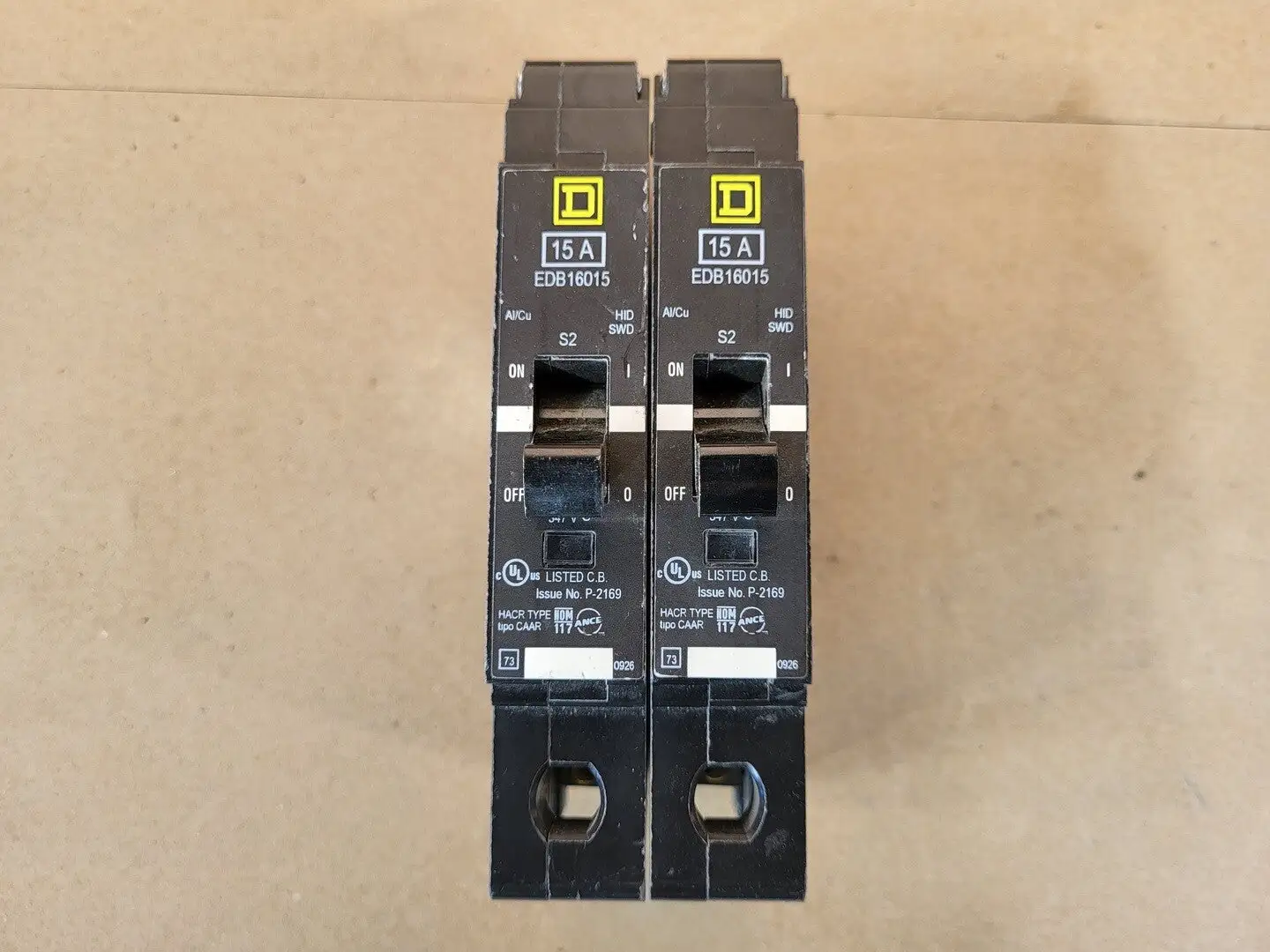 USED SQUARE D EDB16015