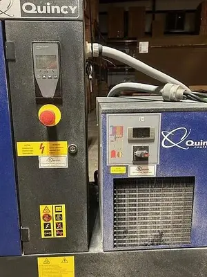 2018 Used Quincy 20HP Rotary Screw Compressor w/ Dryer