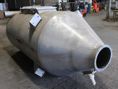 SPC8830  Dust Collector 137 cu.ft. total capacity cyclone separator Stainless Steel