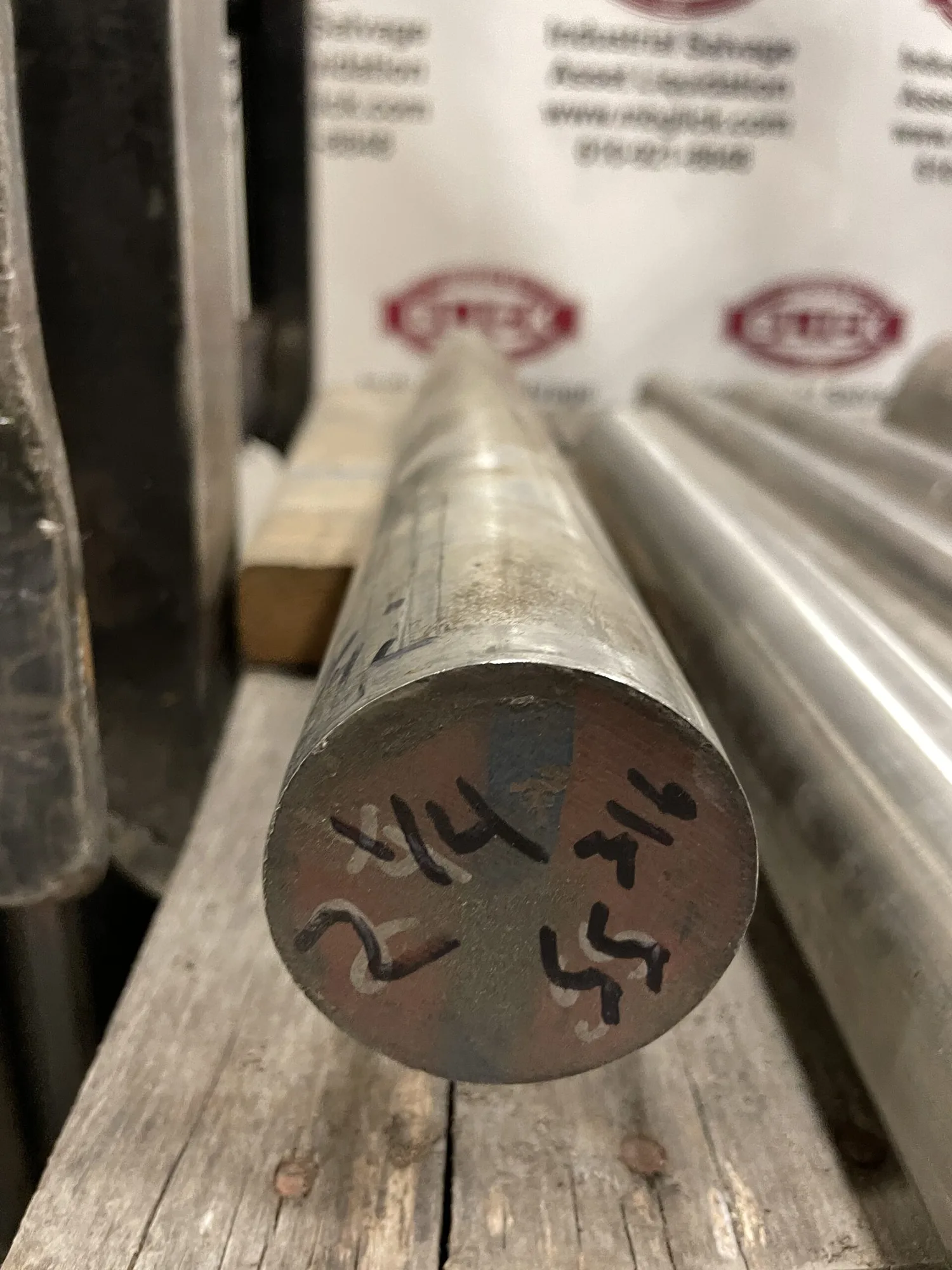 2-1/4” x 24-3/4” Solid 316 Stainless Steel Rod/Round Bar Stock