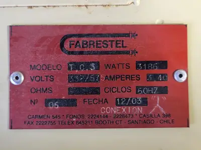 USED 2003 FABRESTEL 631-HE-030-C